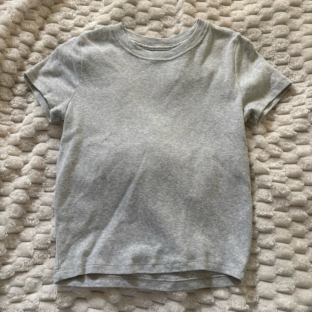 Hollister Light Gray Short Sleeve Crew Tee